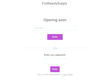 Tablet Screenshot of foxbeautysupply.com